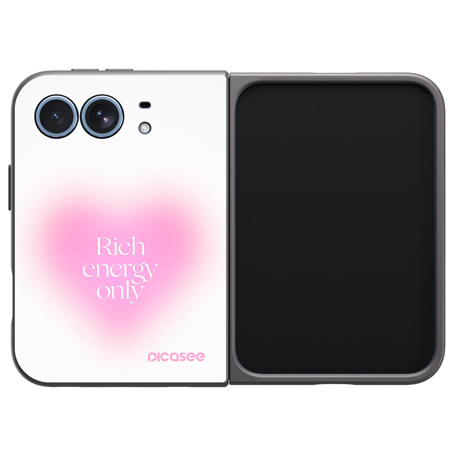 Picasee silikonski črni ovitek za Apple iPhone Duo - Rich Energy