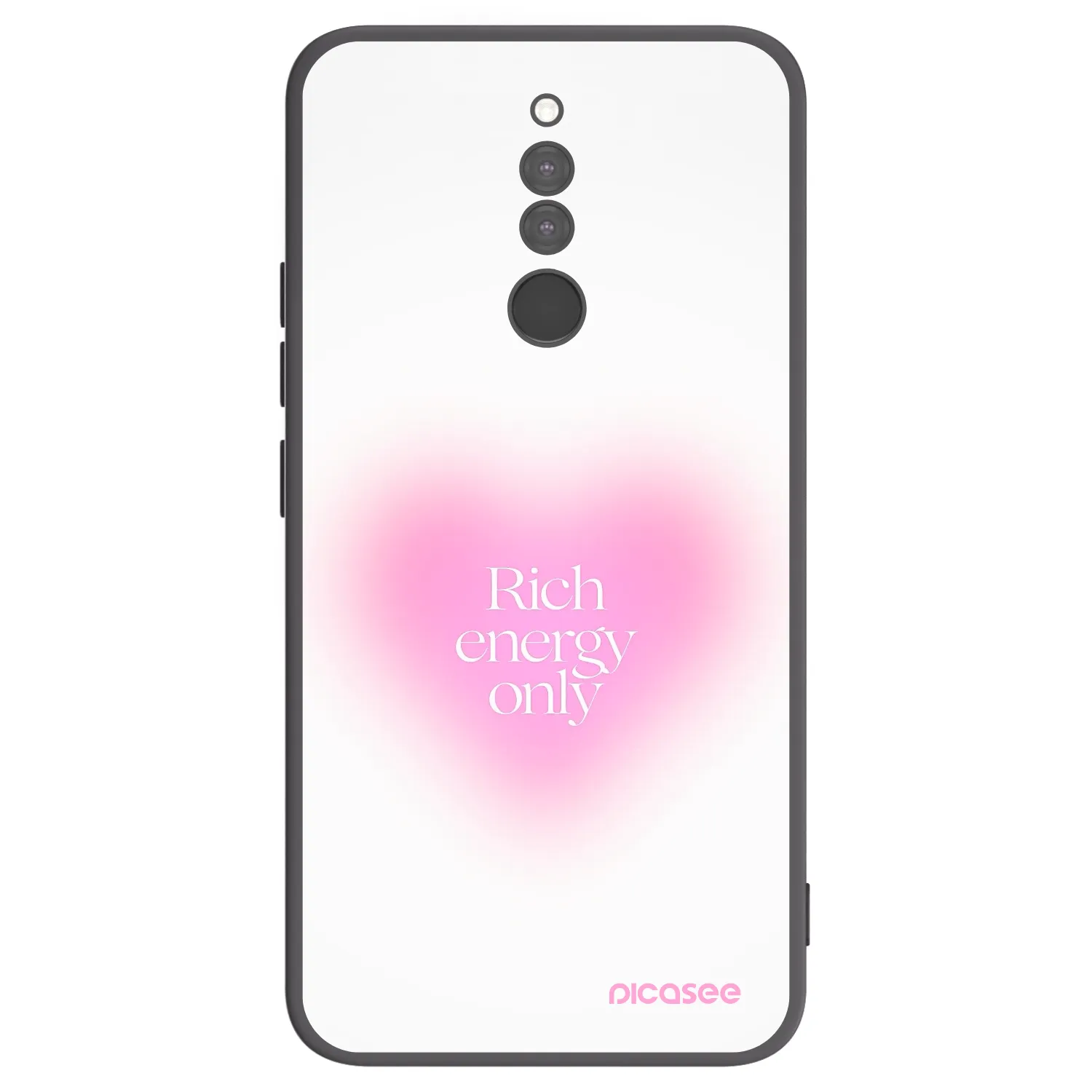 Picasee silikonski črni ovitek za Xiaomi Redmi 8 - Rich Energy