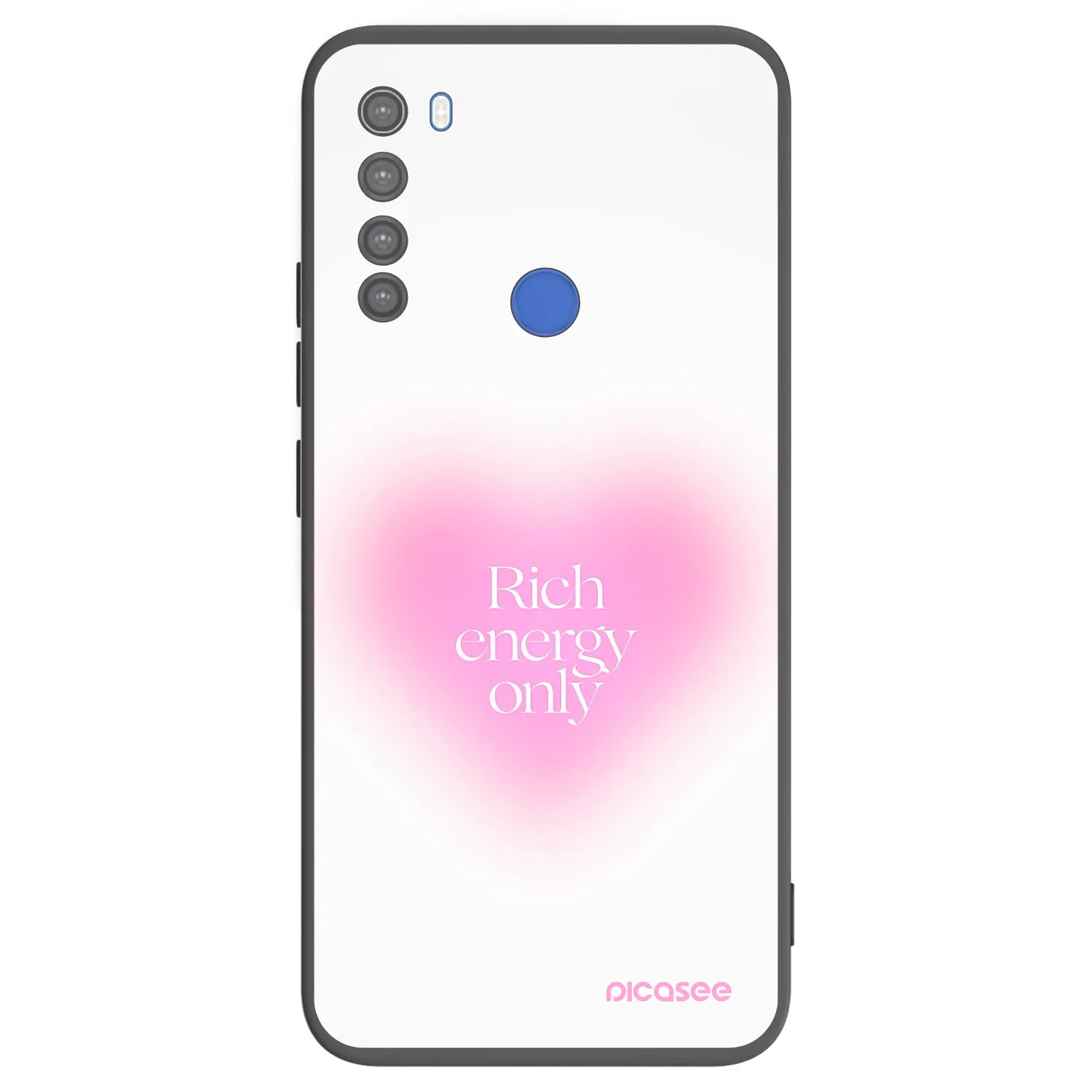 Picasee silikonski črni ovitek za Xiaomi Redmi Note 8T - Rich Energy