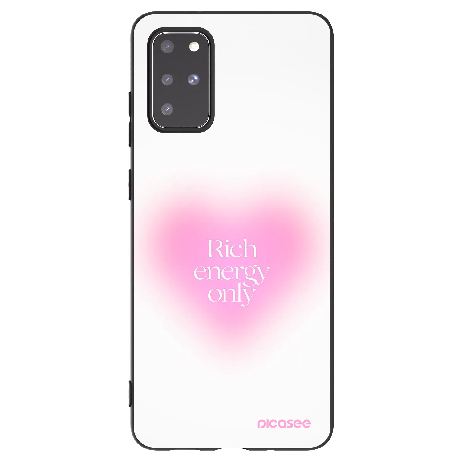 Picasee silikonski črni ovitek za Samsung Galaxy S20+ G985F - Rich Energy