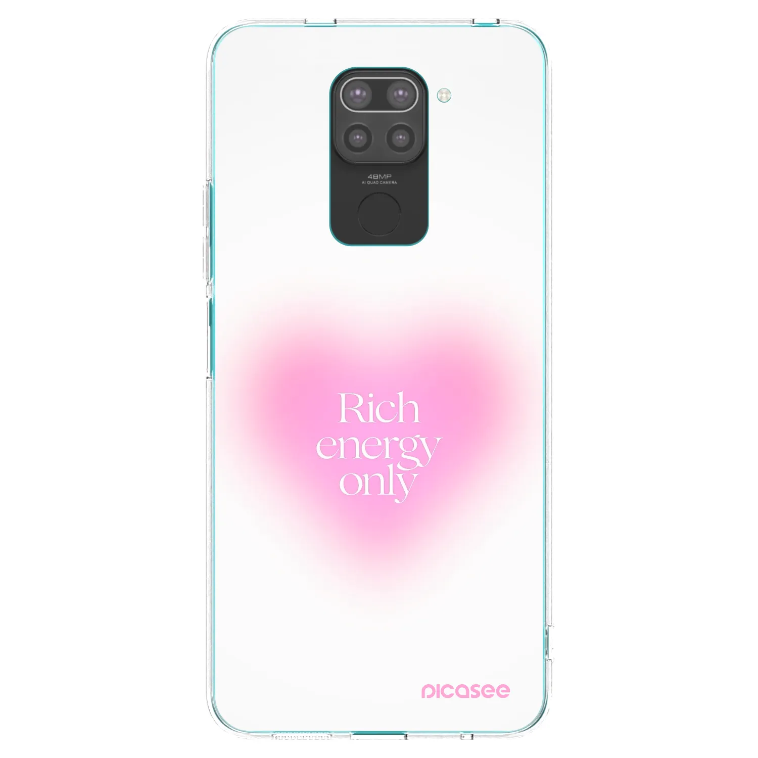 Picasee silikonski črni ovitek za Xiaomi Redmi Note 9 - Rich Energy