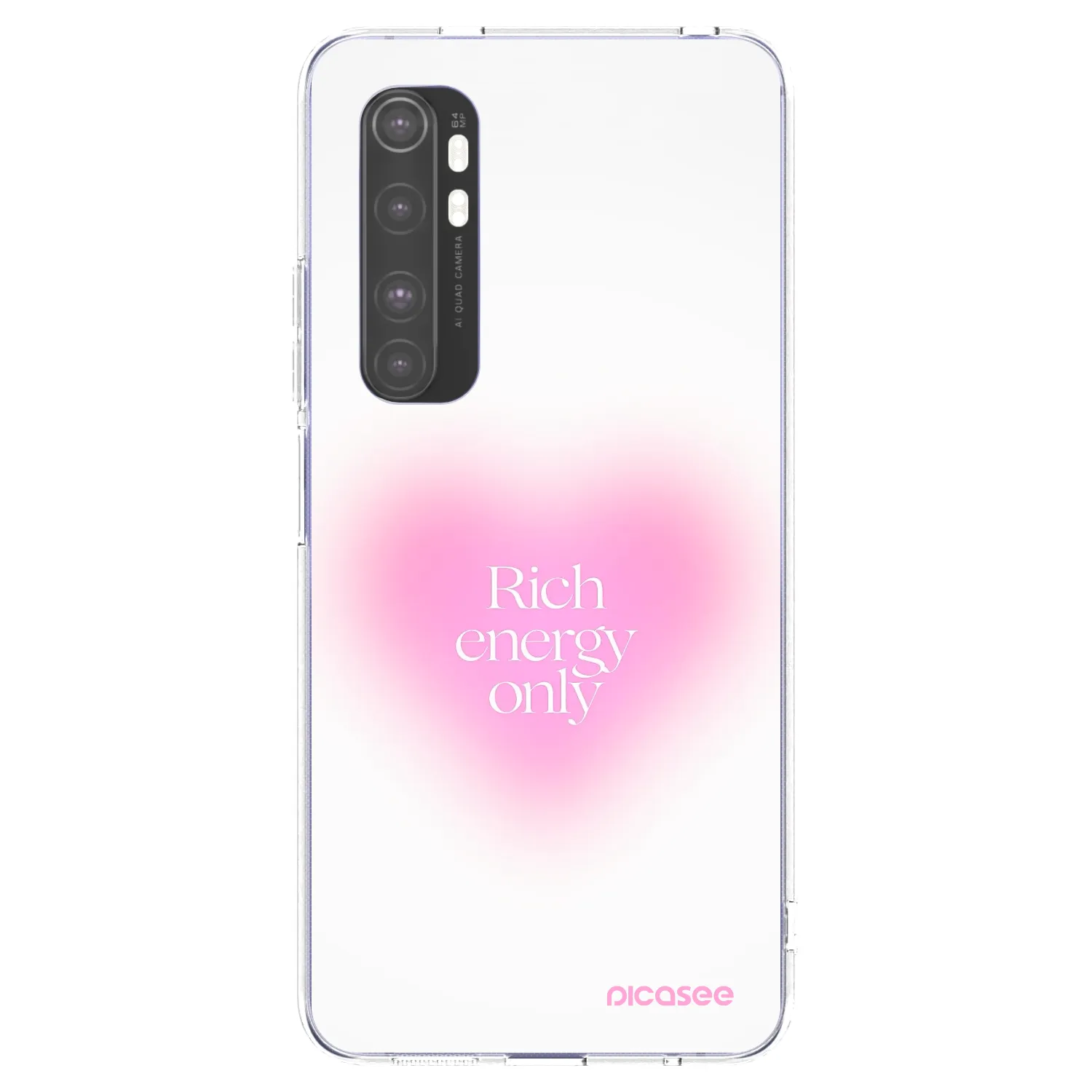 Picasee silikonski prozorni ovitek za Xiaomi Mi Note 10 Lite - Rich Energy