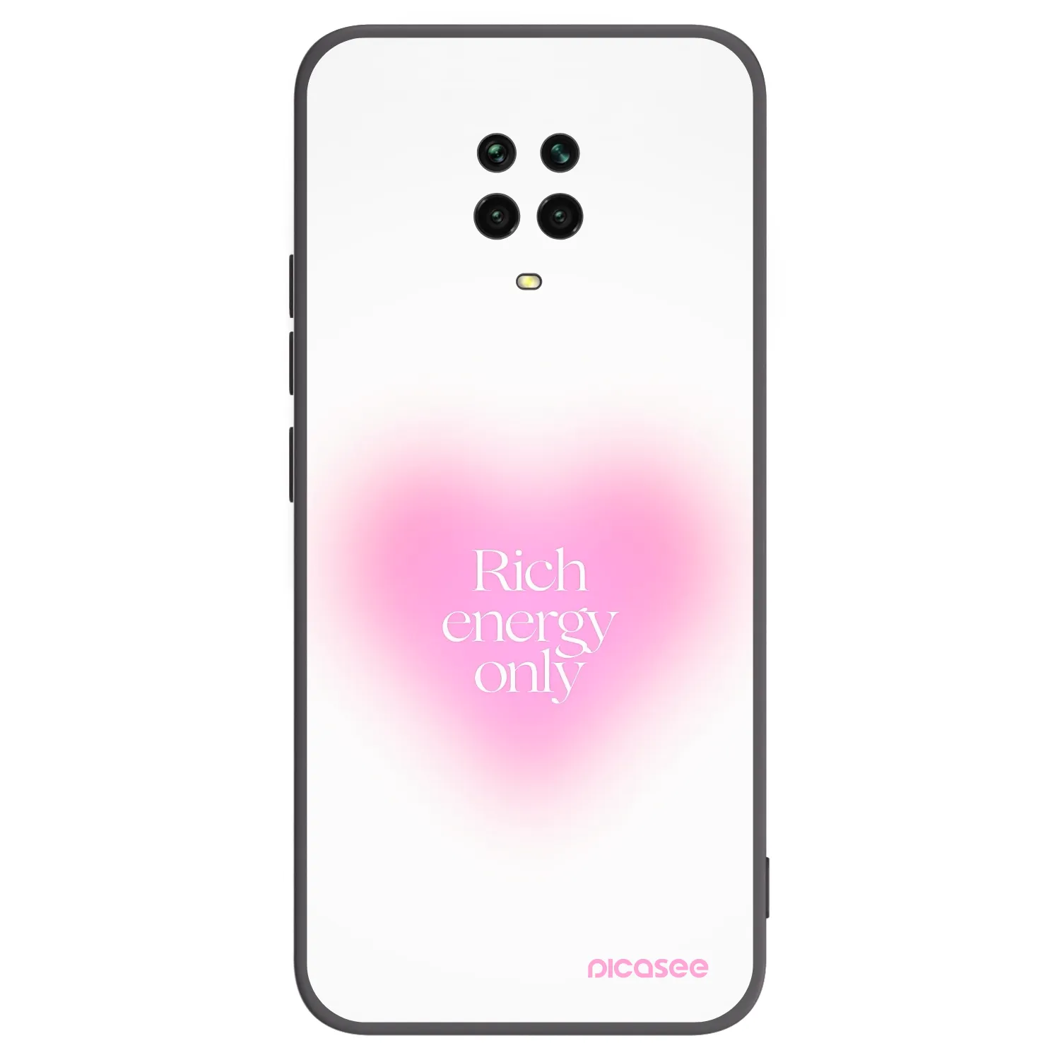 Picasee silikonski črni ovitek za Xiaomi Redmi Note 9S - Rich Energy