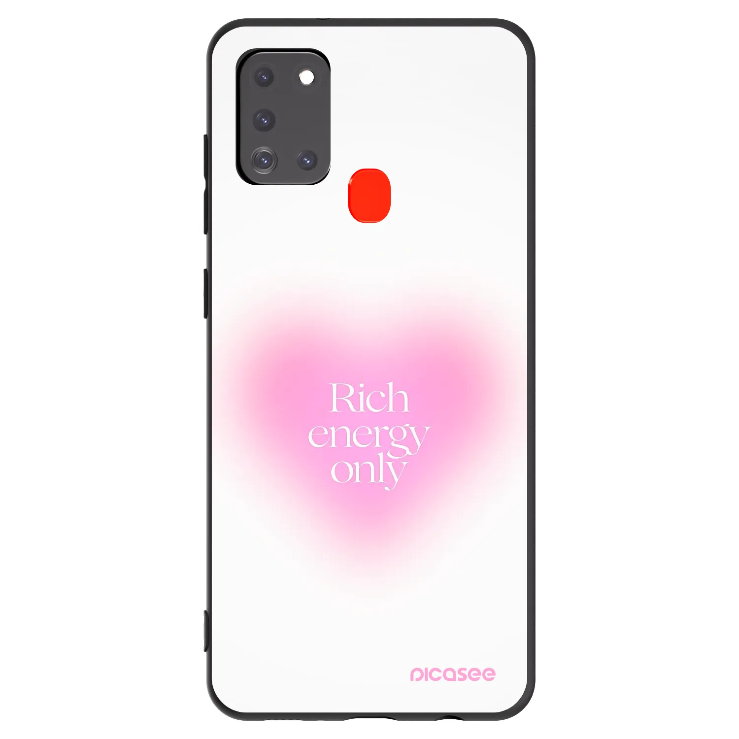 Picasee silikonski črni ovitek za Samsung Galaxy A21s - Rich Energy