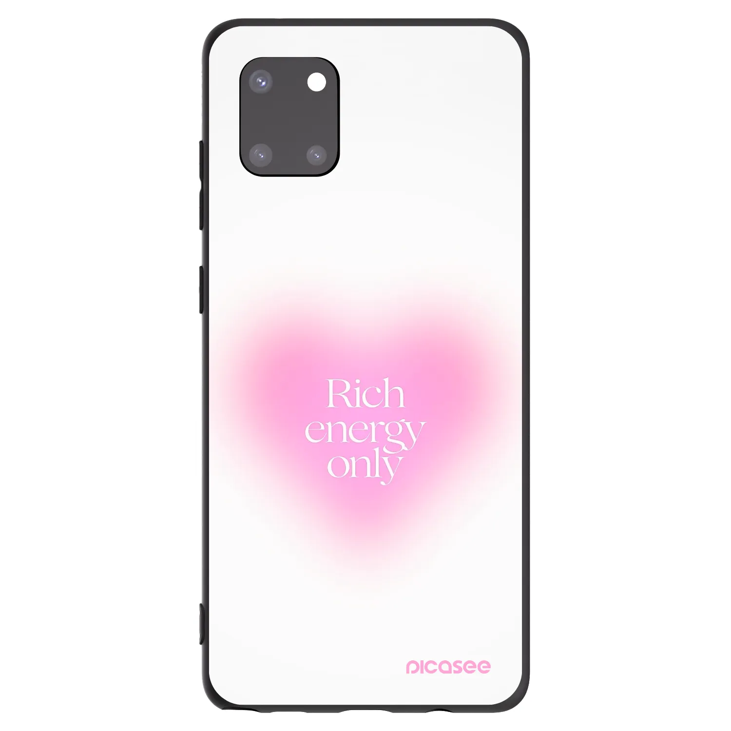 Picasee silikonski črni ovitek za Samsung Galaxy Note 10 Lite N770F - Rich Energy