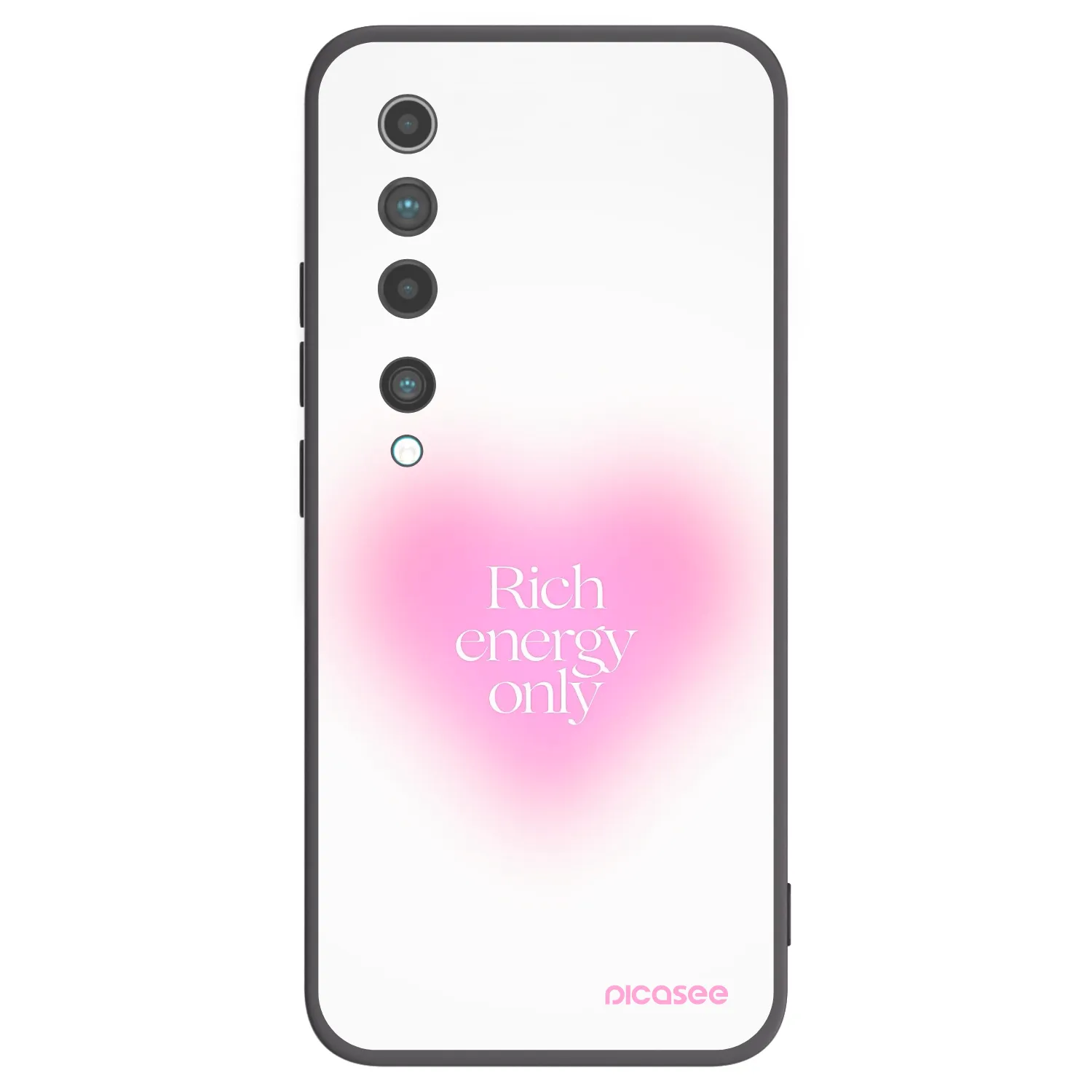 Picasee silikonski črni ovitek za Xiaomi Mi 10 - Rich Energy