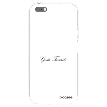 Picasee silikonski prozorni ovitek za Apple iPhone 5/5S/SE - Gods Favorite