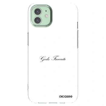 Picasee silikonski prozorni ovitek za Apple iPhone 12 - Gods Favorite