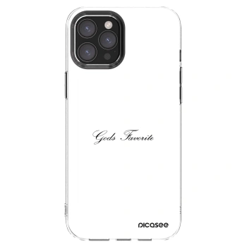 Picasee silikonski prozorni ovitek za Apple iPhone 12 Pro Max - Gods Favorite