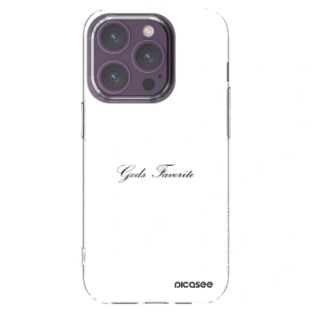 Picasee silikonski prozorni ovitek za Apple iPhone 14 Pro - Gods Favorite