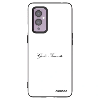 Picasee silikonski črni ovitek za OnePlus 9 - Gods Favorite