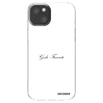 Picasee silikonski prozorni ovitek za Apple iPhone 15 Plus - Gods Favorite