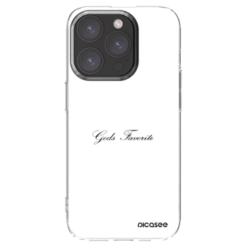 Picasee silikonski prozorni ovitek za Apple iPhone 15 Pro - Gods Favorite