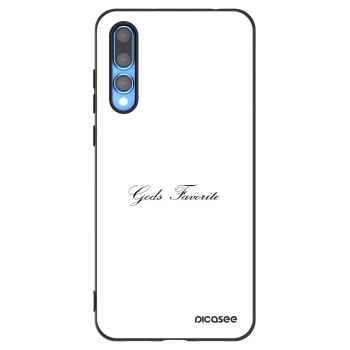 Picasee silikonski črni ovitek za Huawei P20 Pro - Gods Favorite