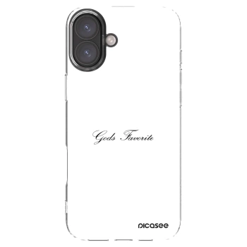 Picasee silikonski prozorni ovitek za Apple iPhone 16 Plus - Gods Favorite