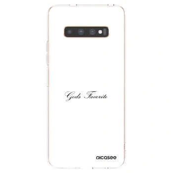 Picasee silikonski prozorni ovitek za Samsung Galaxy S10 Plus G975 - Gods Favorite