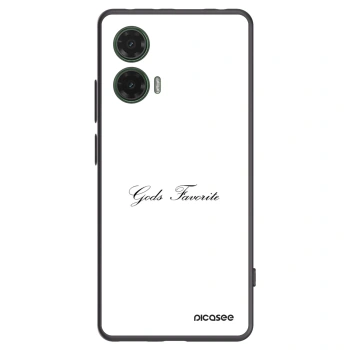 Picasee silikonski črni ovitek za Motorola Moto G35 5G - Gods Favorite