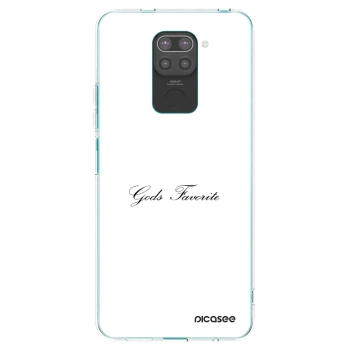 Picasee silikonski črni ovitek za Xiaomi Redmi Note 9 - Gods Favorite
