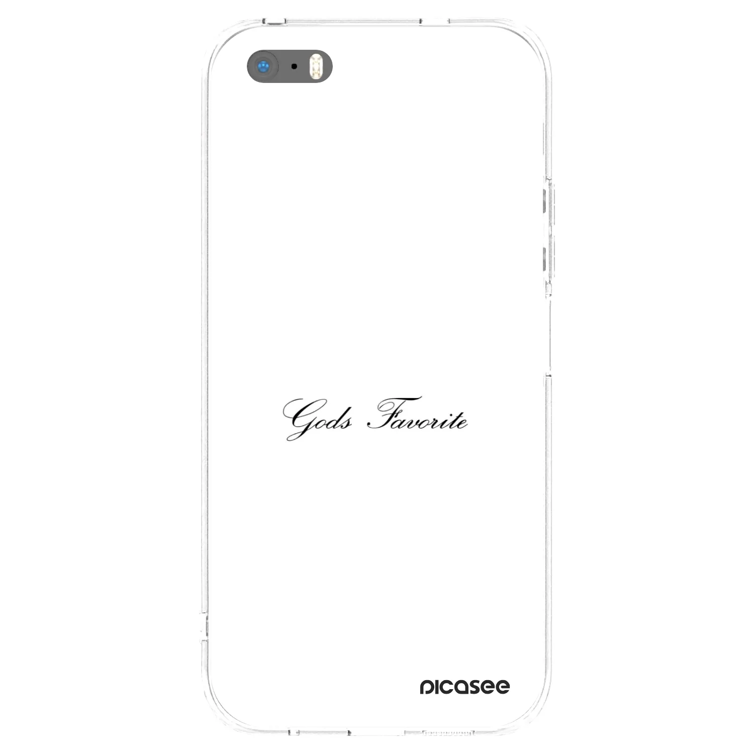 Picasee silikonski prozorni ovitek za Apple iPhone 5/5S/SE - Gods Favorite