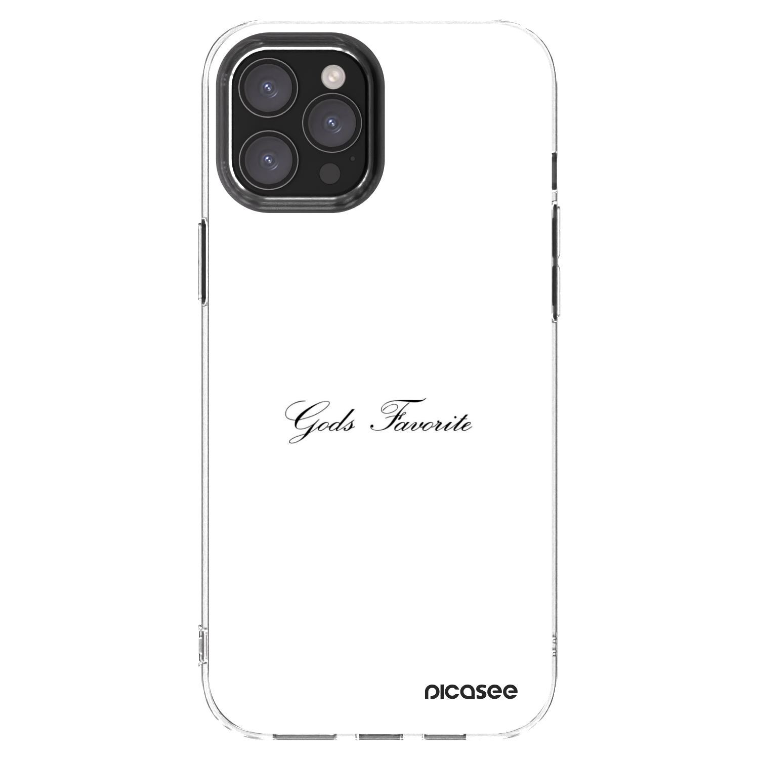 Picasee silikonski prozorni ovitek za Apple iPhone 12 Pro Max - Gods Favorite