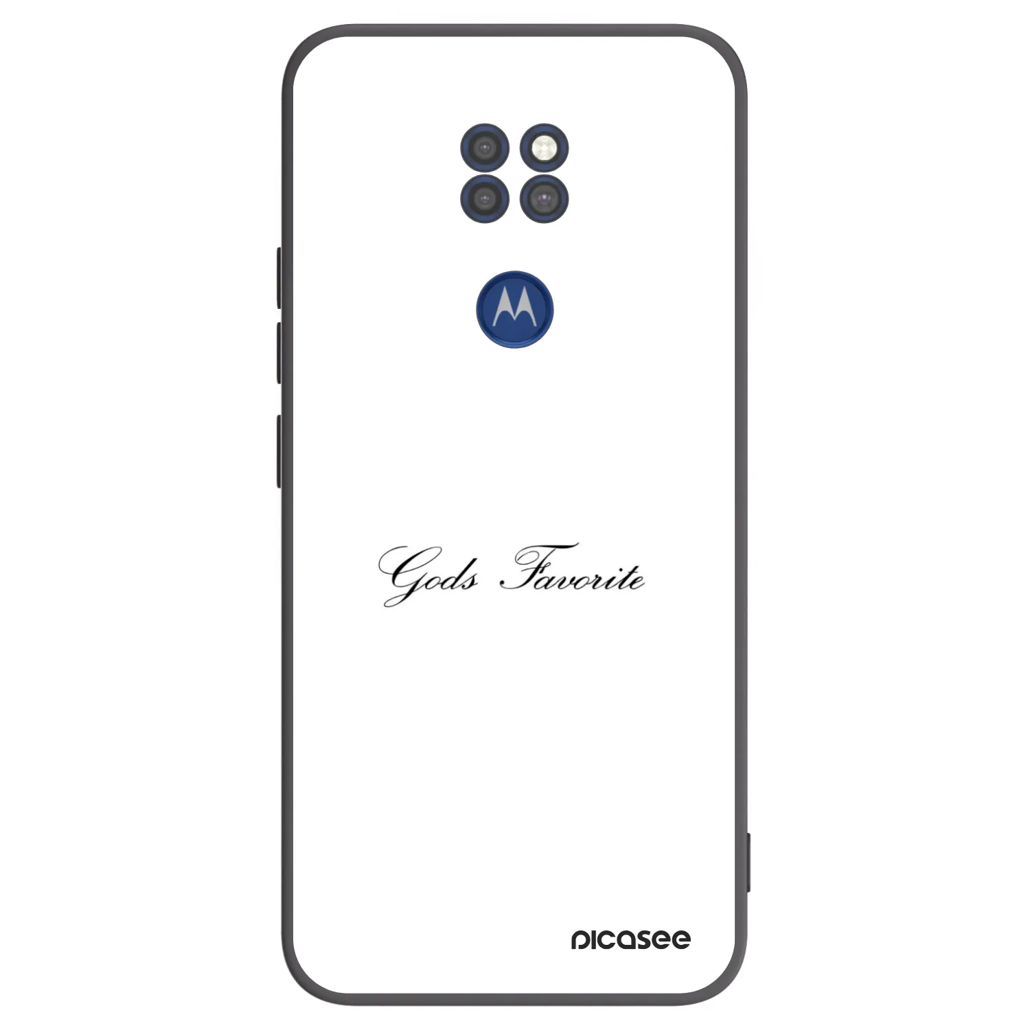 Picasee silikonski črni ovitek za Motorola Moto G9 Play - Gods Favorite