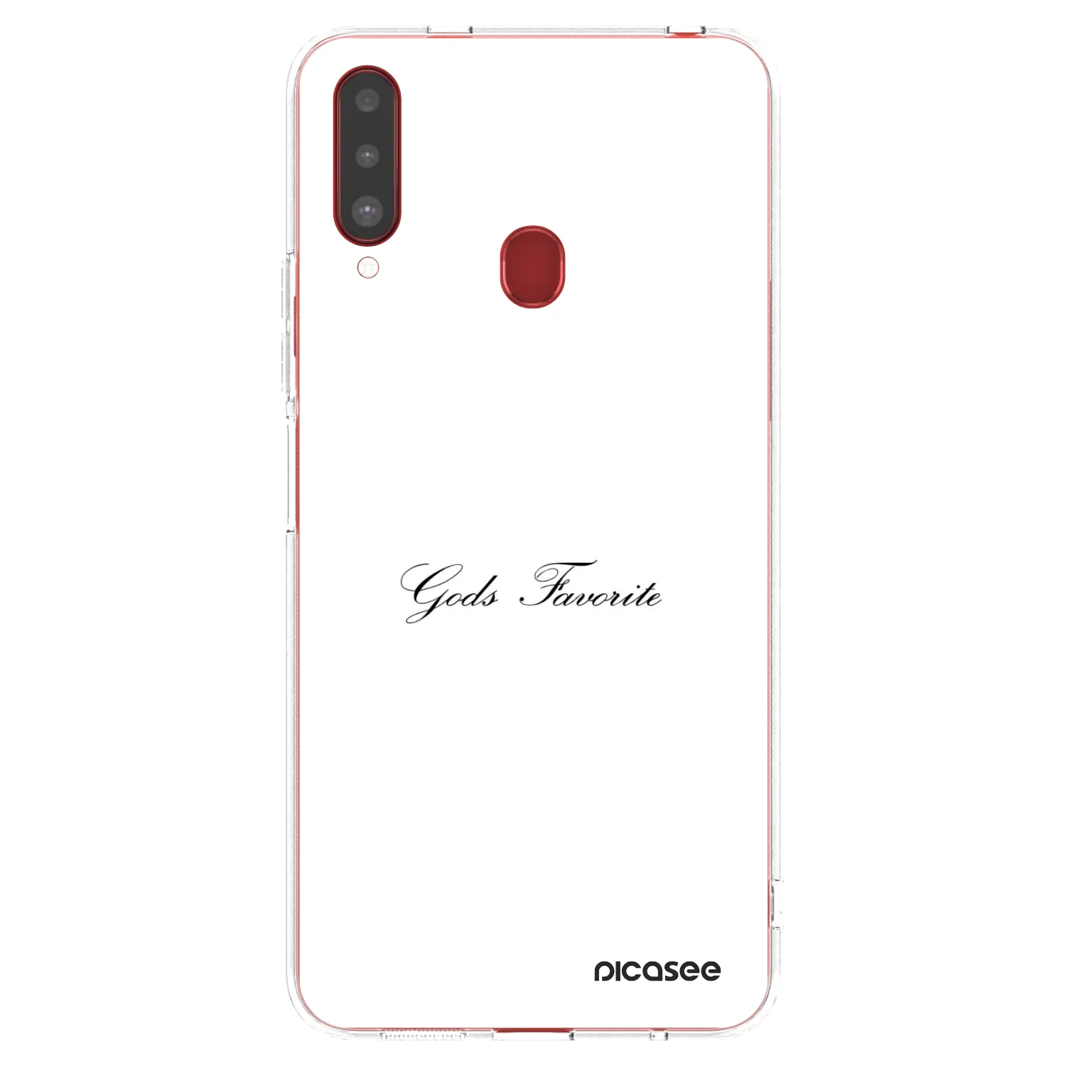 Picasee silikonski prozorni ovitek za Samsung Galaxy A20s - Gods Favorite