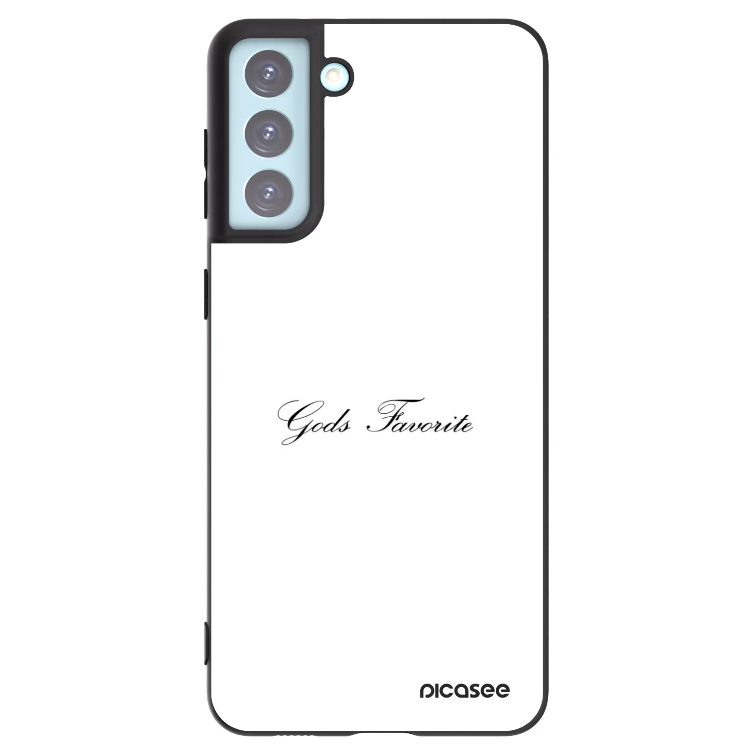 Picasee silikonski črni ovitek za Samsung Galaxy S21+ 5G G996F - Gods Favorite