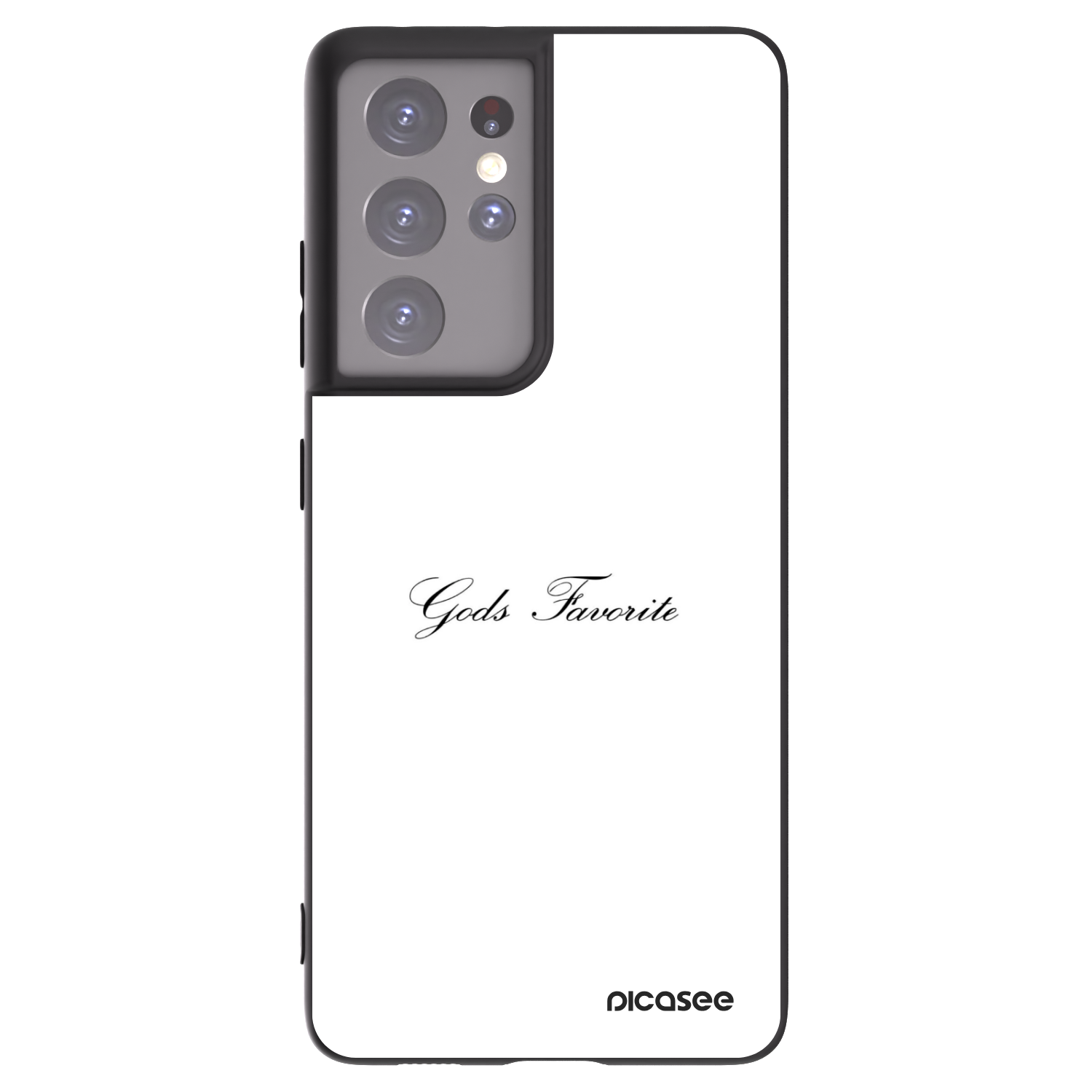 Picasee silikonski črni ovitek za Samsung Galaxy S21 Ultra 5G G998B - Gods Favorite