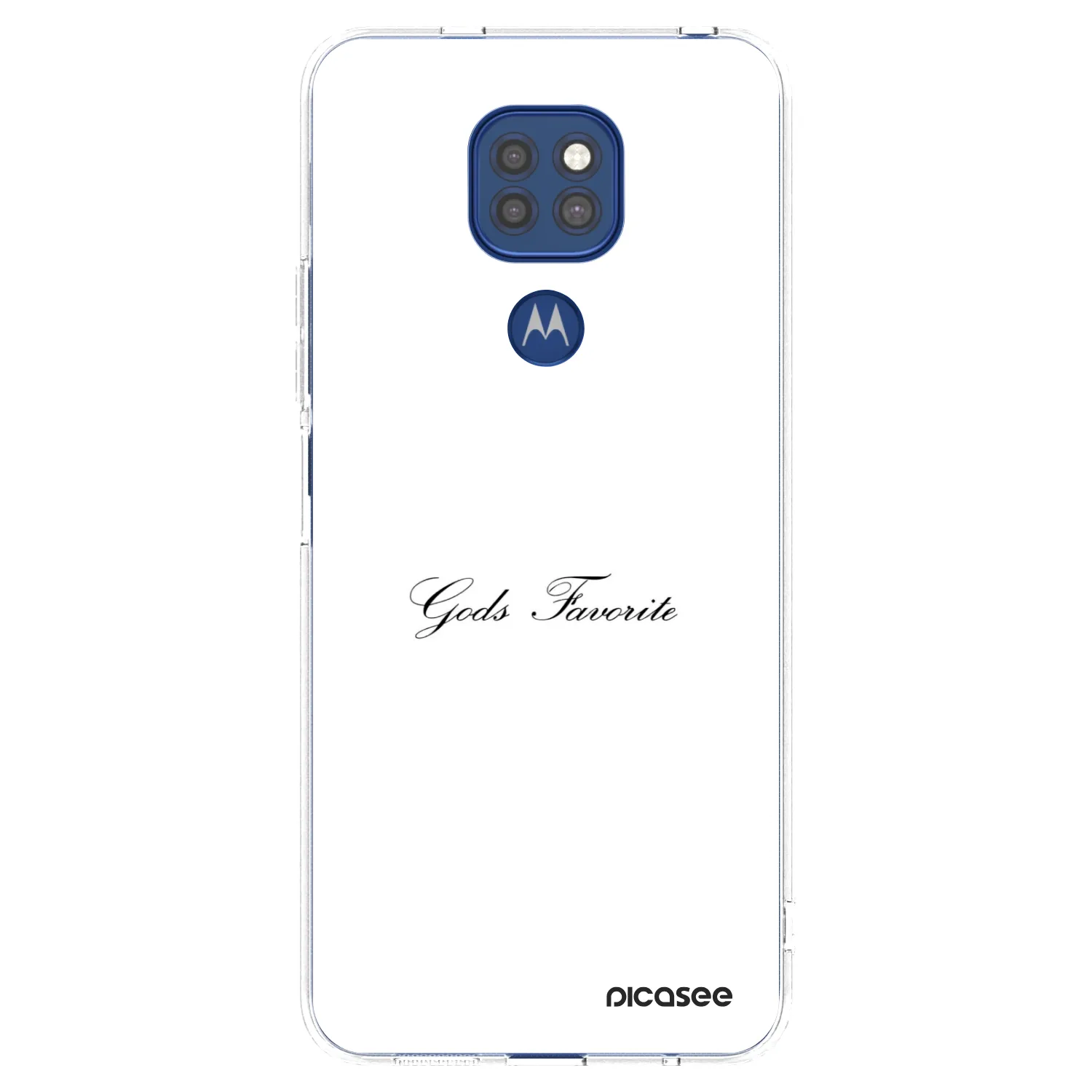 Picasee silikonski prozorni ovitek za Motorola Moto G9 Play - Gods Favorite