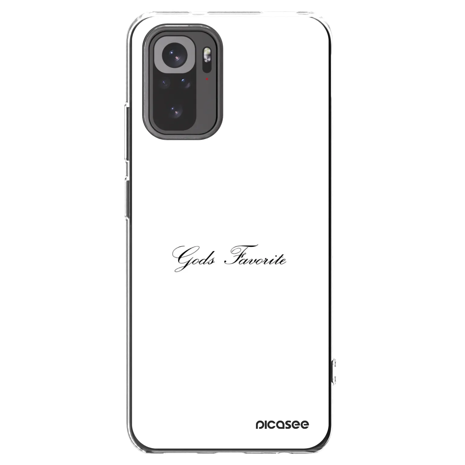 Picasee silikonski prozorni ovitek za Xiaomi Redmi Note 10 - Gods Favorite