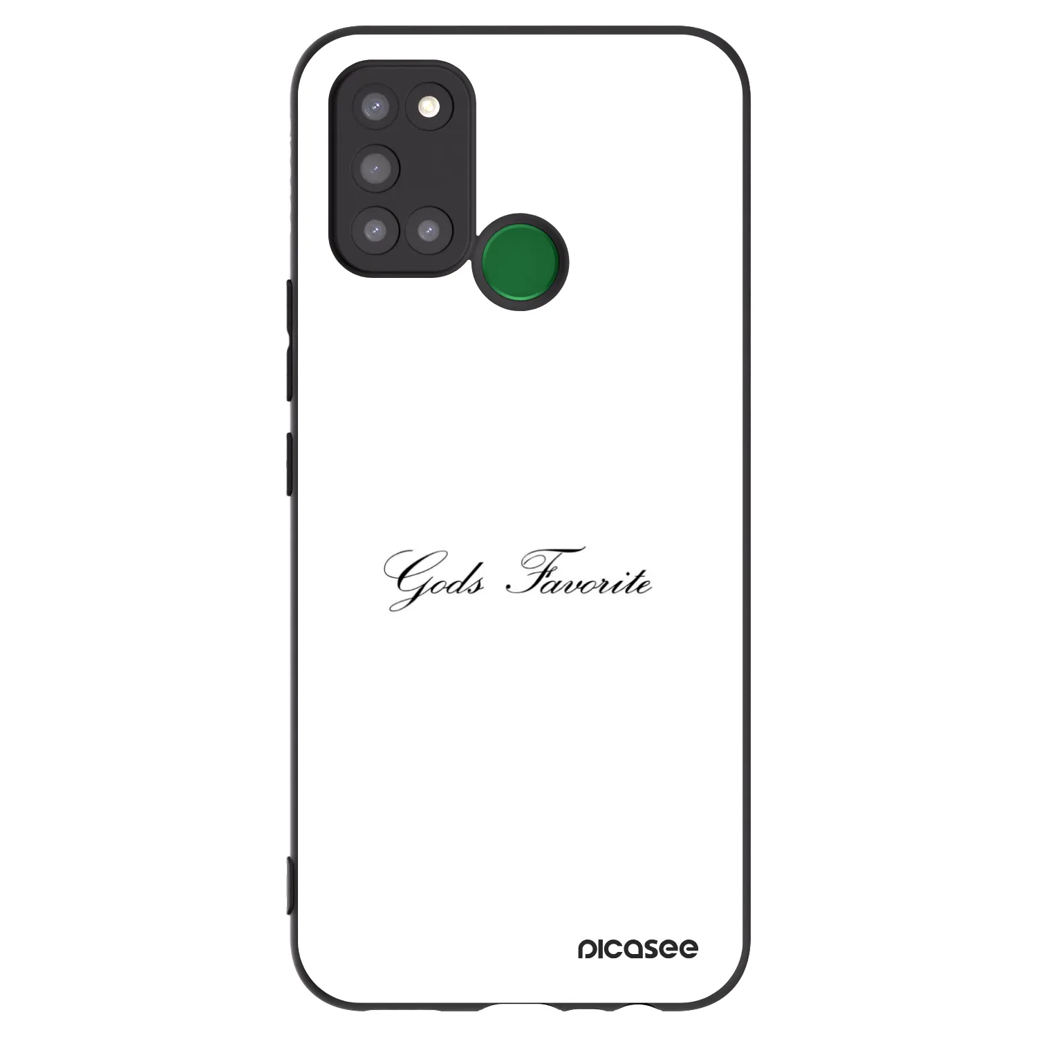 Picasee silikonski črni ovitek za Realme 7i - Gods Favorite