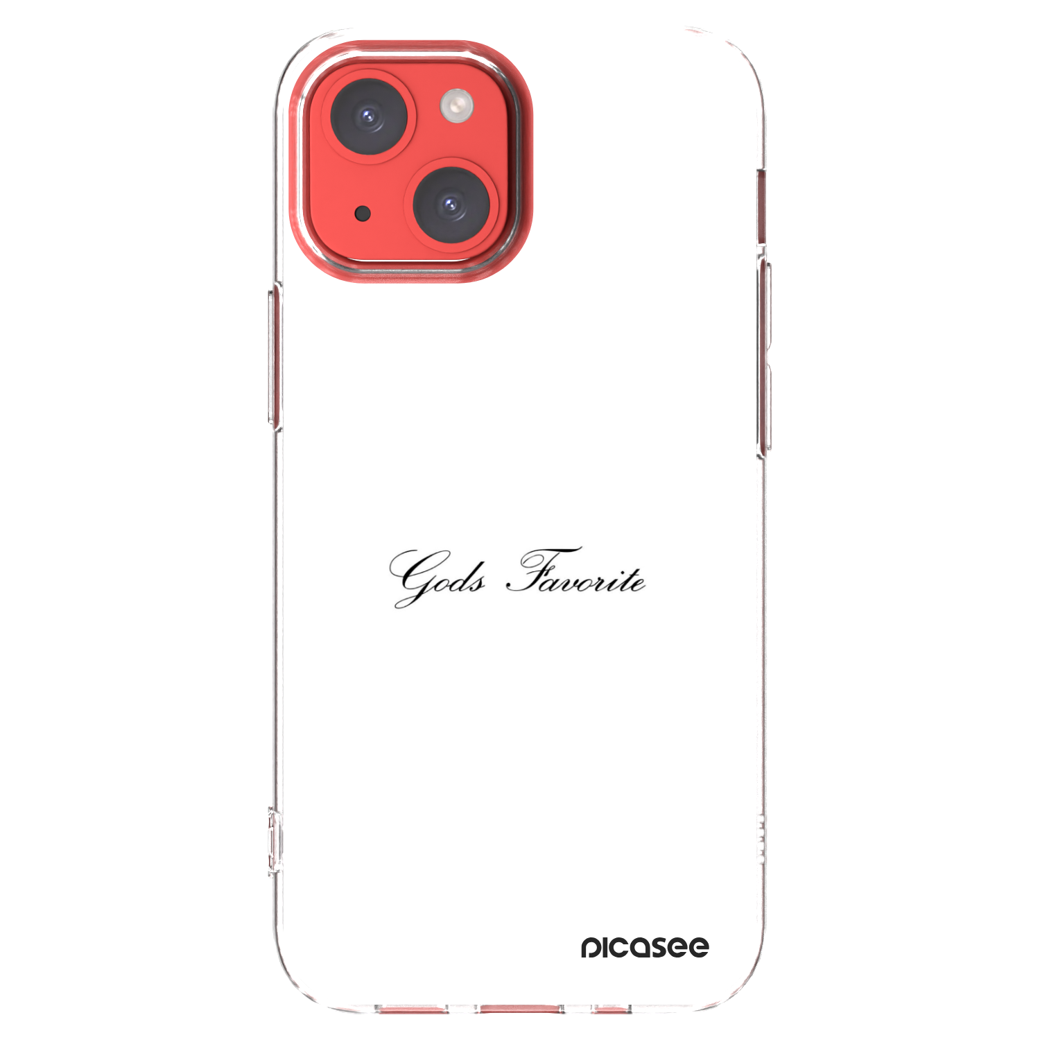 Picasee silikonski prozorni ovitek za Apple iPhone 13 mini - Gods Favorite