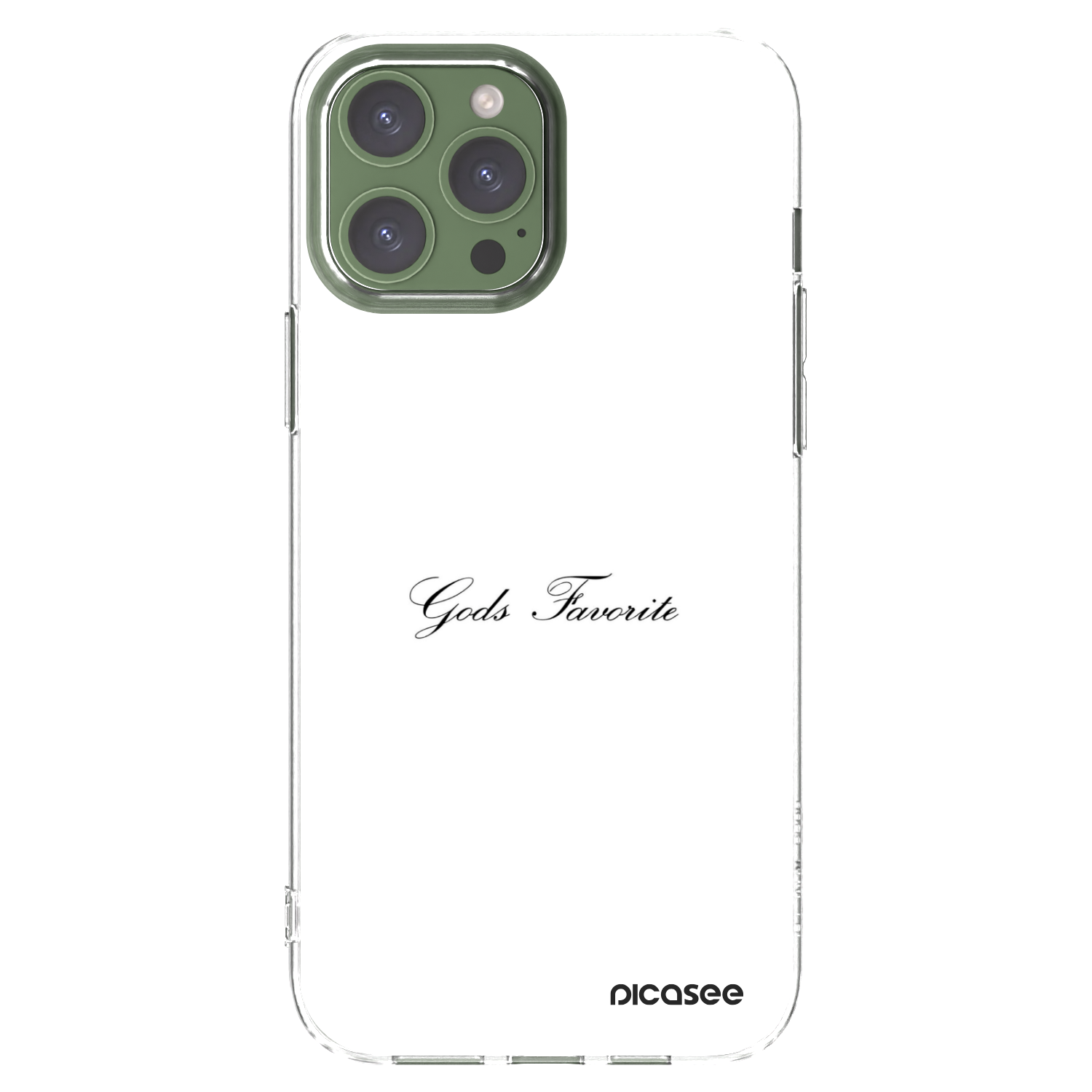 Picasee silikonski prozorni ovitek za Apple iPhone 13 Pro Max - Gods Favorite