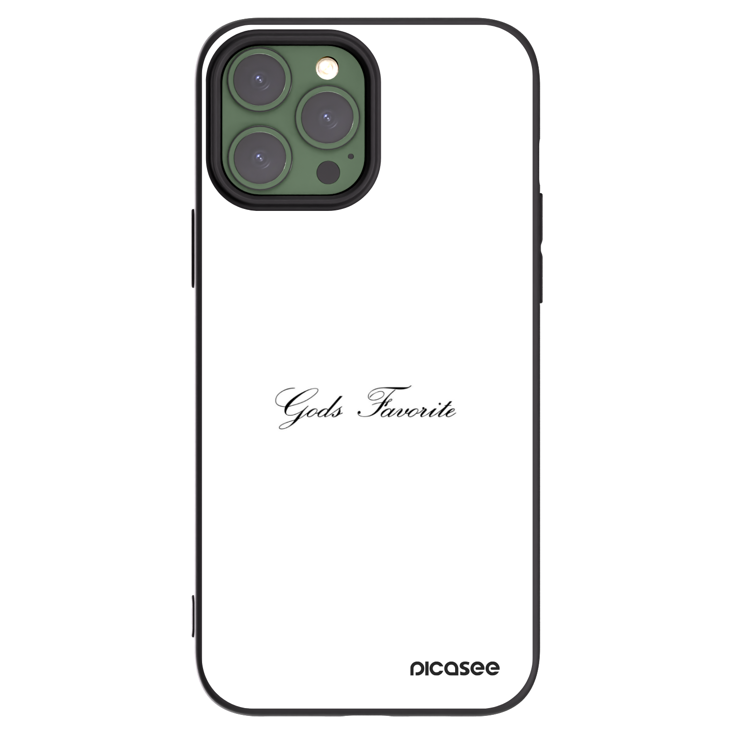 Picasee silikonski črni ovitek za Apple iPhone 13 Pro Max - Gods Favorite