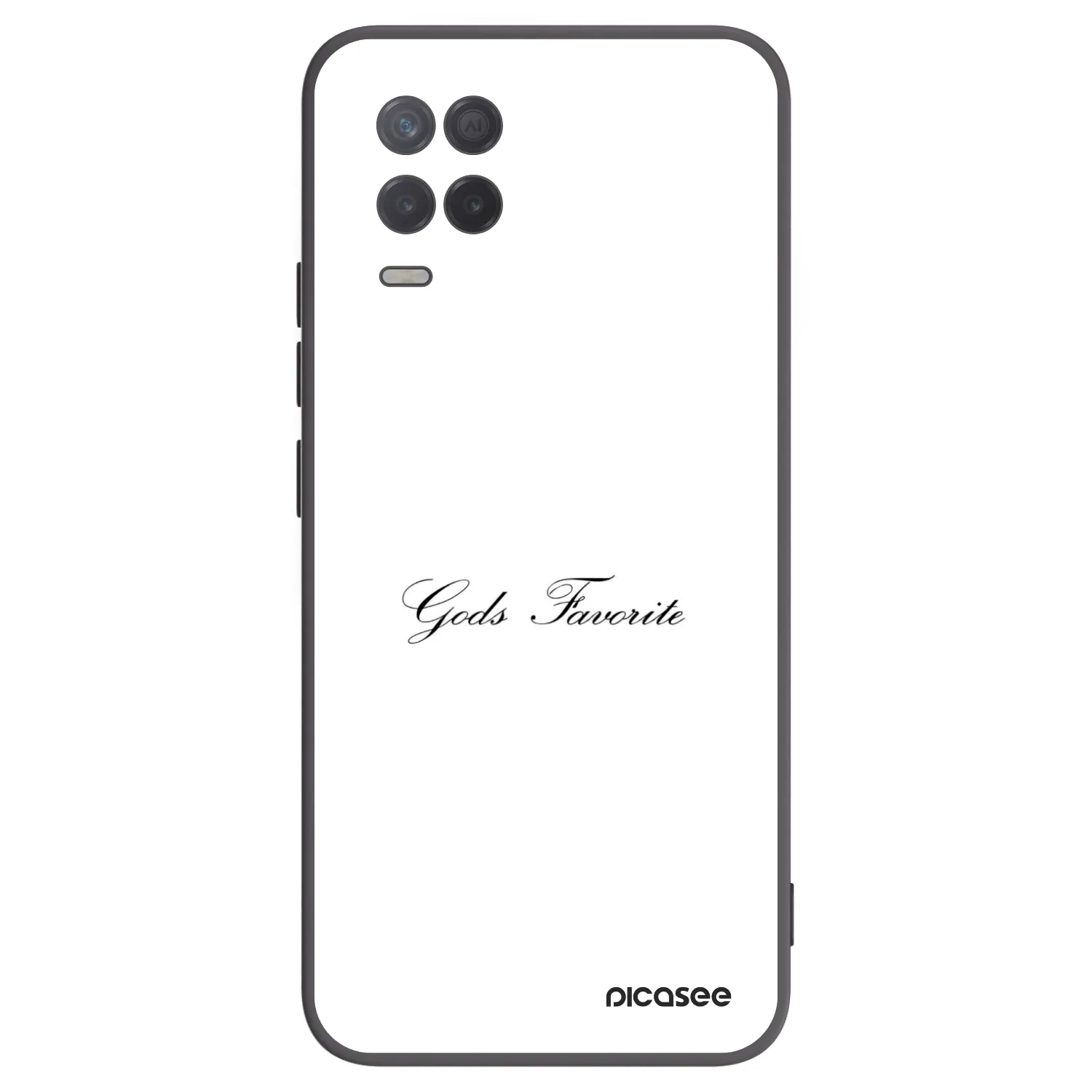 Picasee silikonski črni ovitek za Realme 8 5G - Gods Favorite