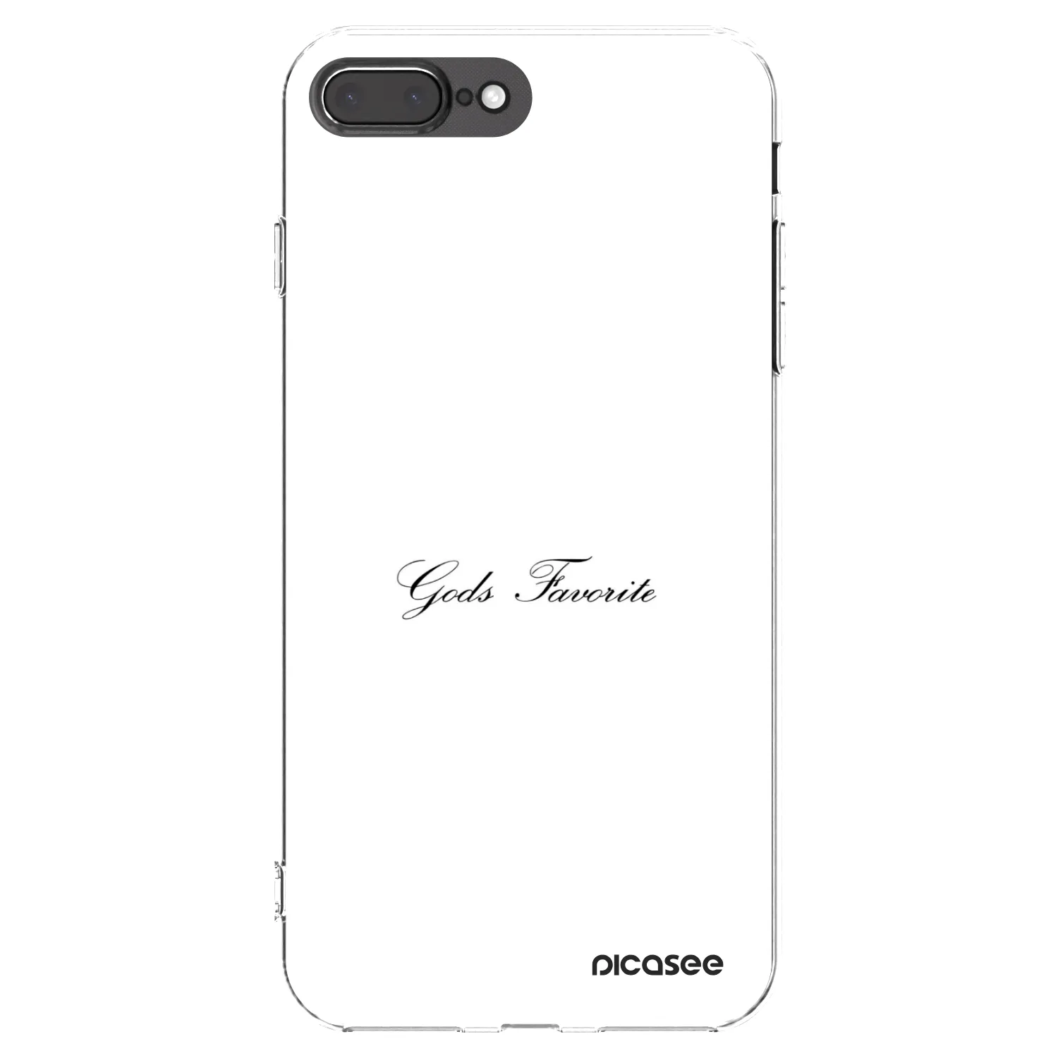 Picasee silikonski prozorni ovitek za Apple iPhone 8 Plus - Gods Favorite