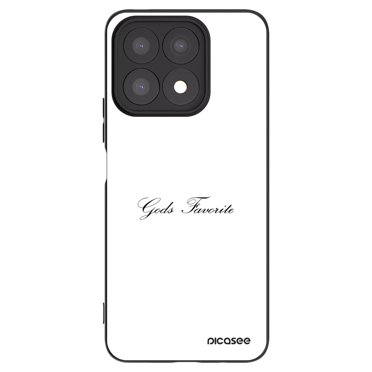 Picasee silikonski črni ovitek za Honor X8a - Gods Favorite