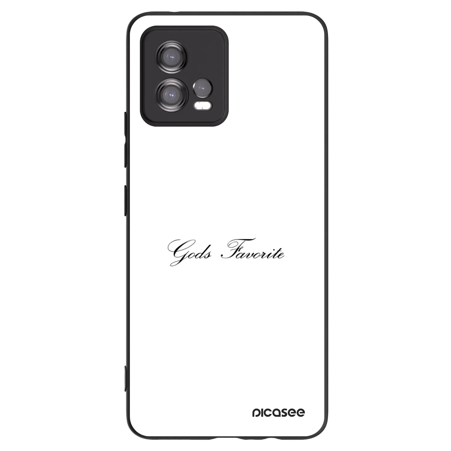Picasee silikonski črni ovitek za Motorola Moto G72 - Gods Favorite