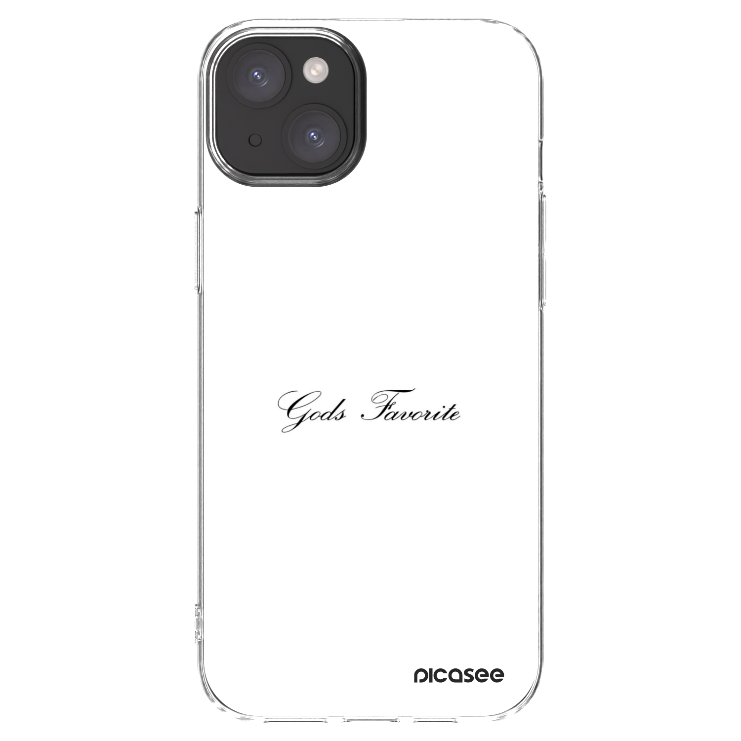 Picasee silikonski prozorni ovitek za Apple iPhone 15 Plus - Gods Favorite