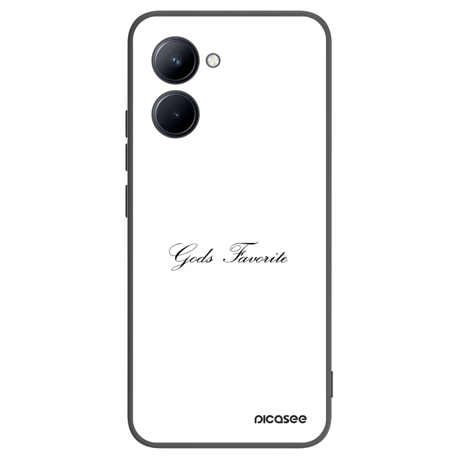 Picasee silikonski črni ovitek za Realme C33 (2023) - Gods Favorite