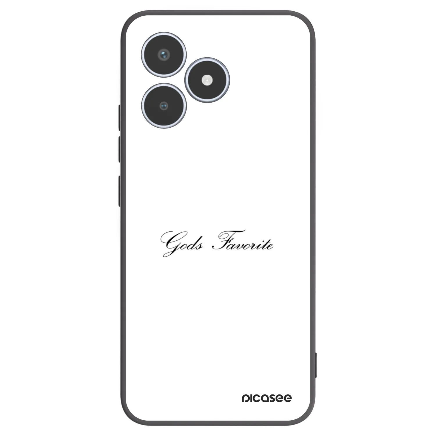 Picasee silikonski črni ovitek za Realme C53 - Gods Favorite