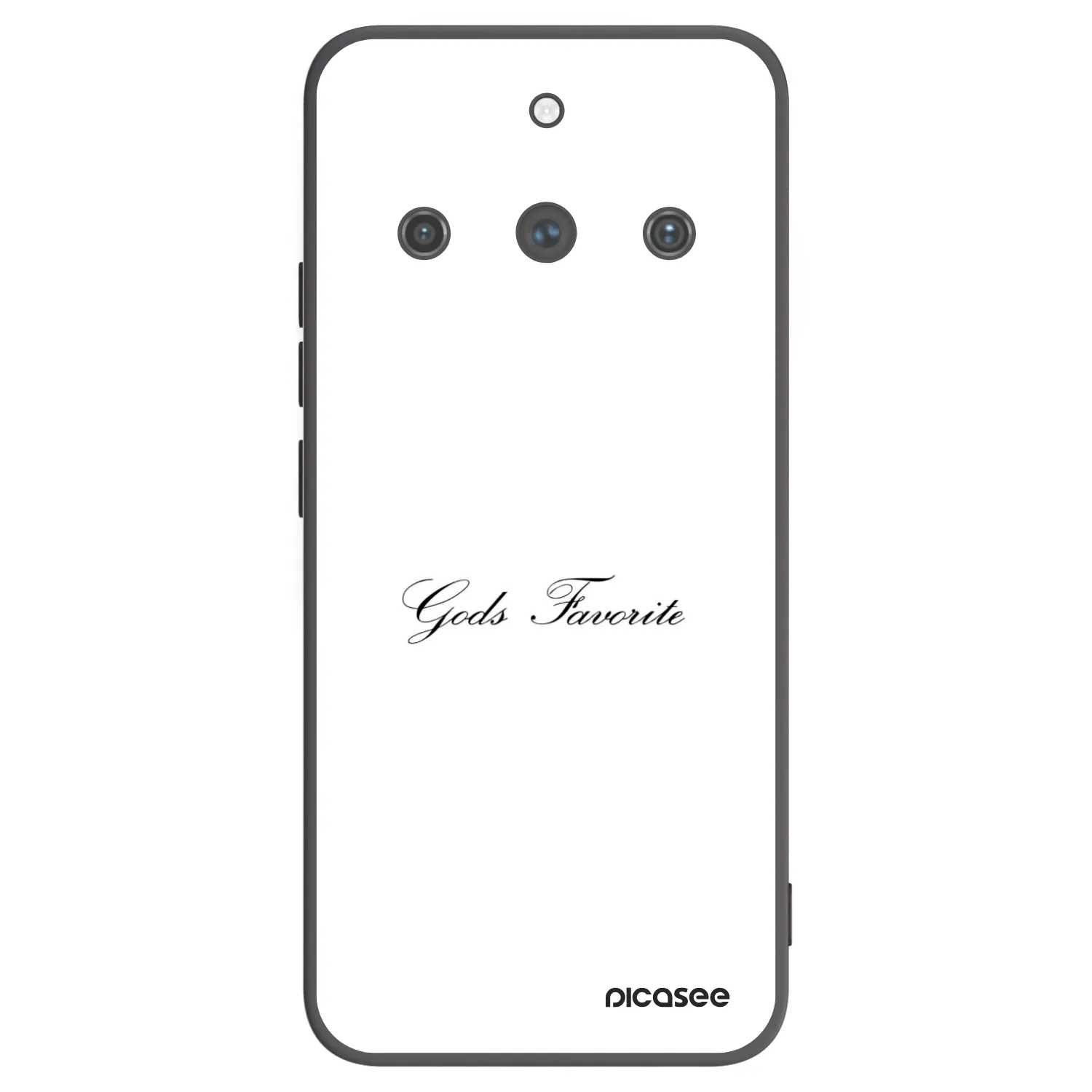 Picasee silikonski črni ovitek za Realme 11 Pro+ - Gods Favorite