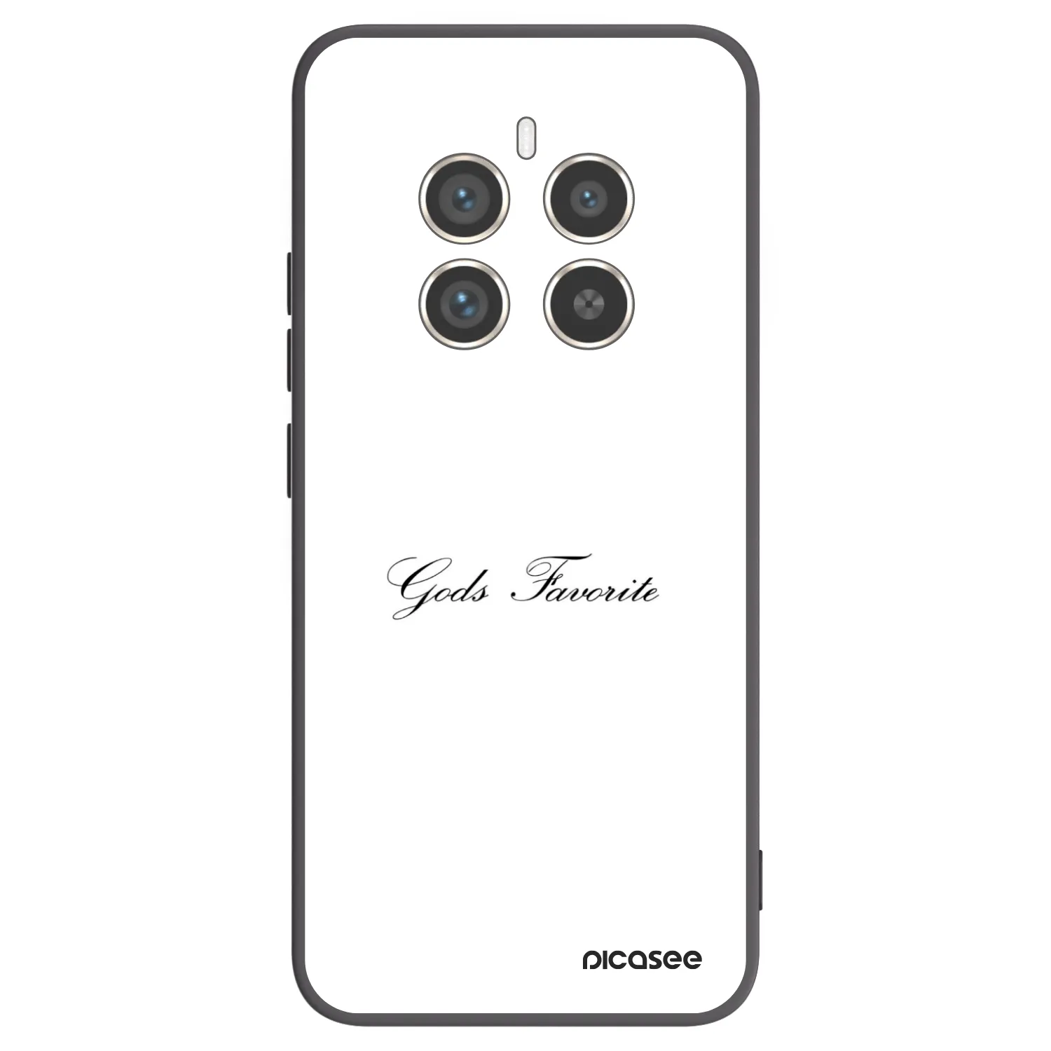 Picasee silikonski črni ovitek za Realme 12 Pro 5G - Gods Favorite