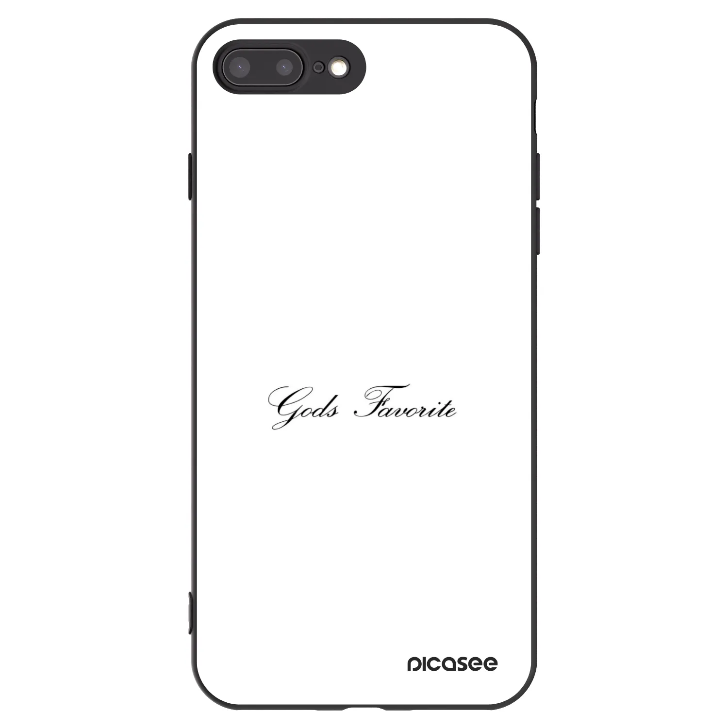 Picasee silikonski črni ovitek za Apple iPhone 8 Plus - Gods Favorite