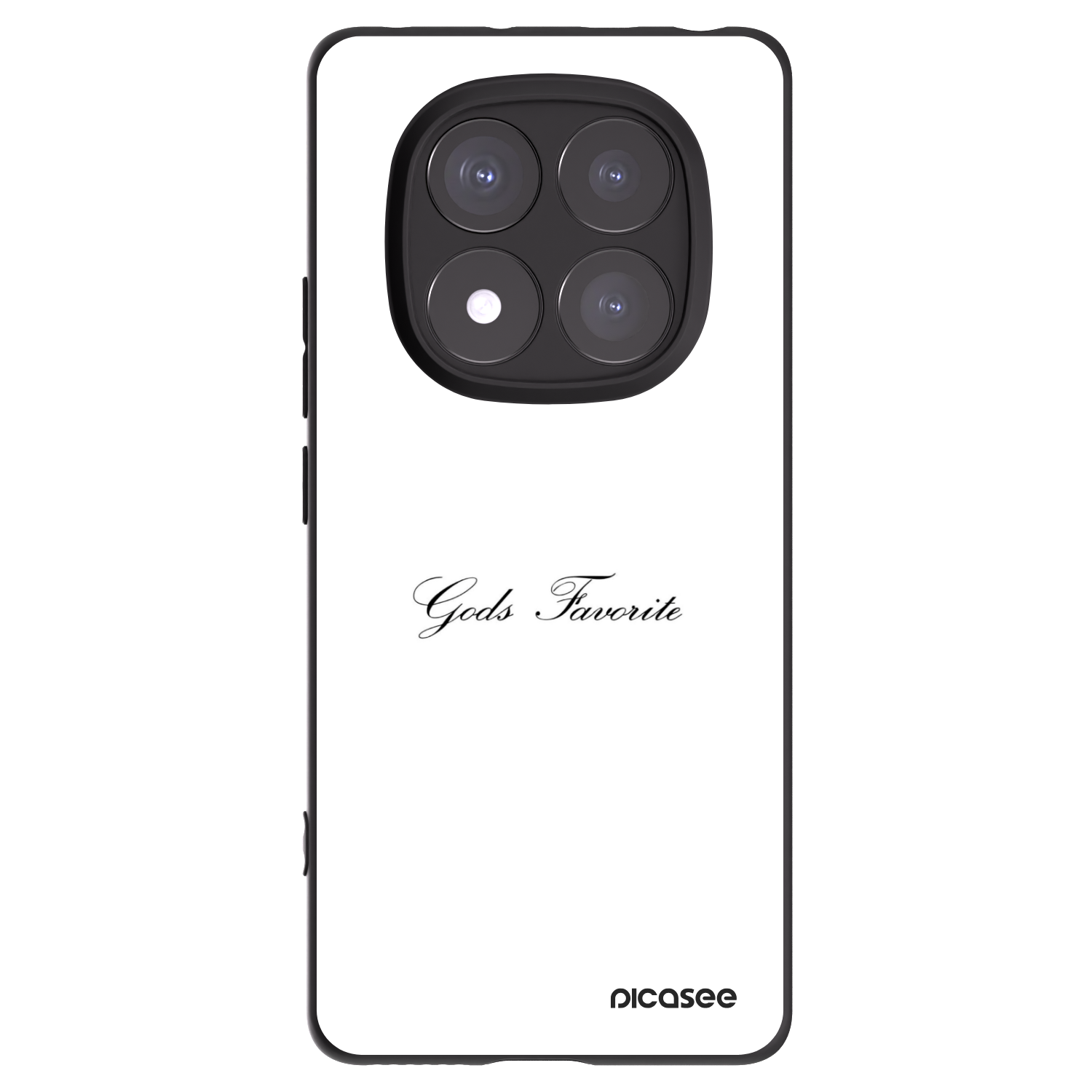 Picasee silikonski črni ovitek za Xiaomi Redmi Note 14 Pro+ 5G - Gods Favorite