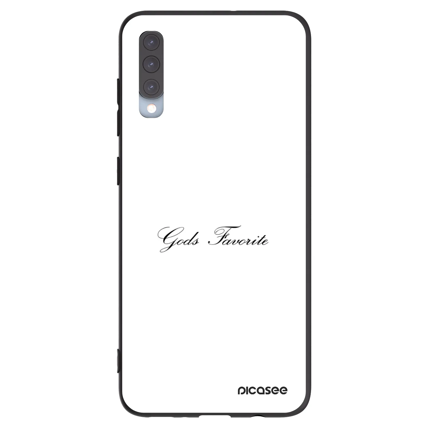 Picasee silikonski črni ovitek za Samsung Galaxy A70 A705F - Gods Favorite