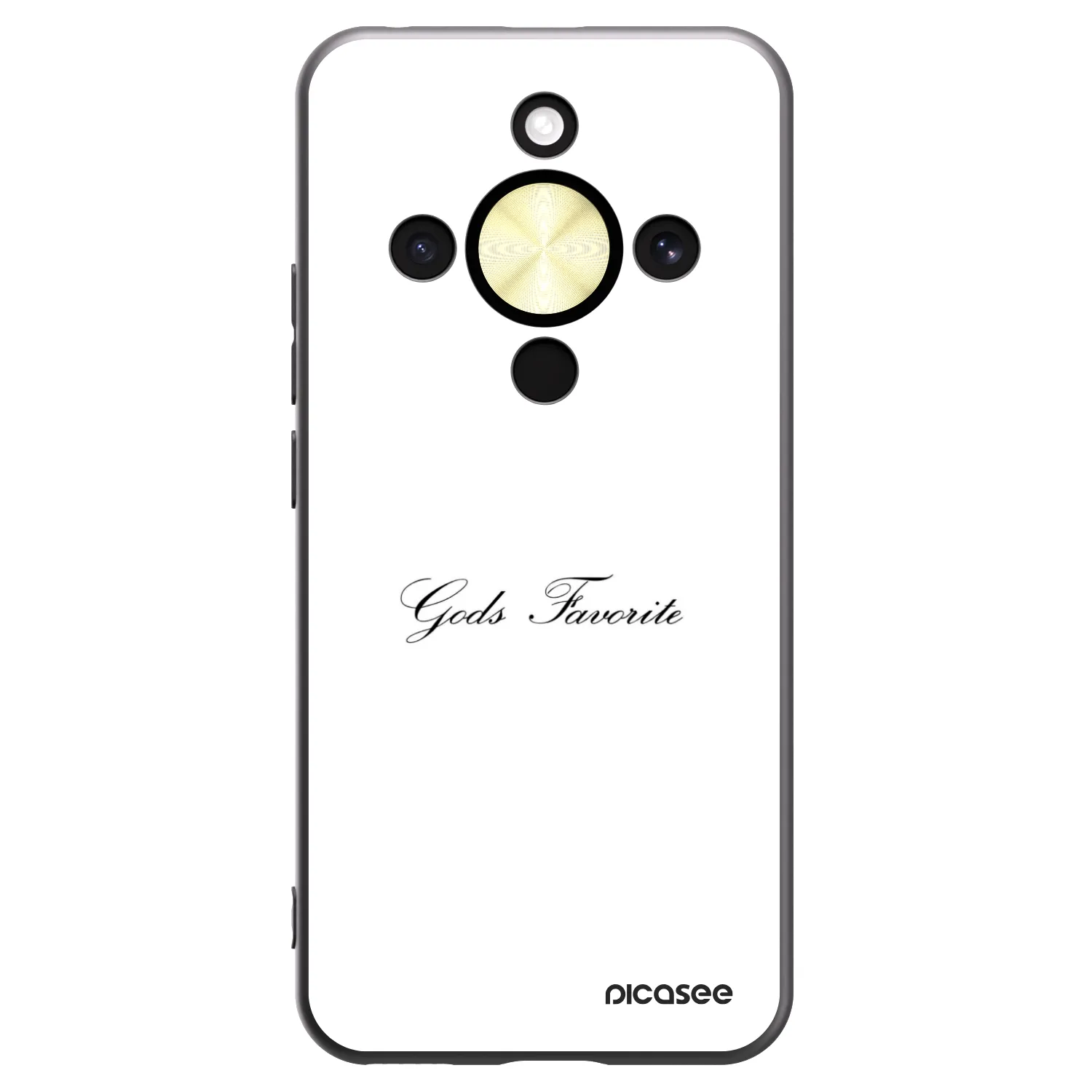 Picasee silikonski črni ovitek za Honor Magic8 Lite 5G - Gods Favorite