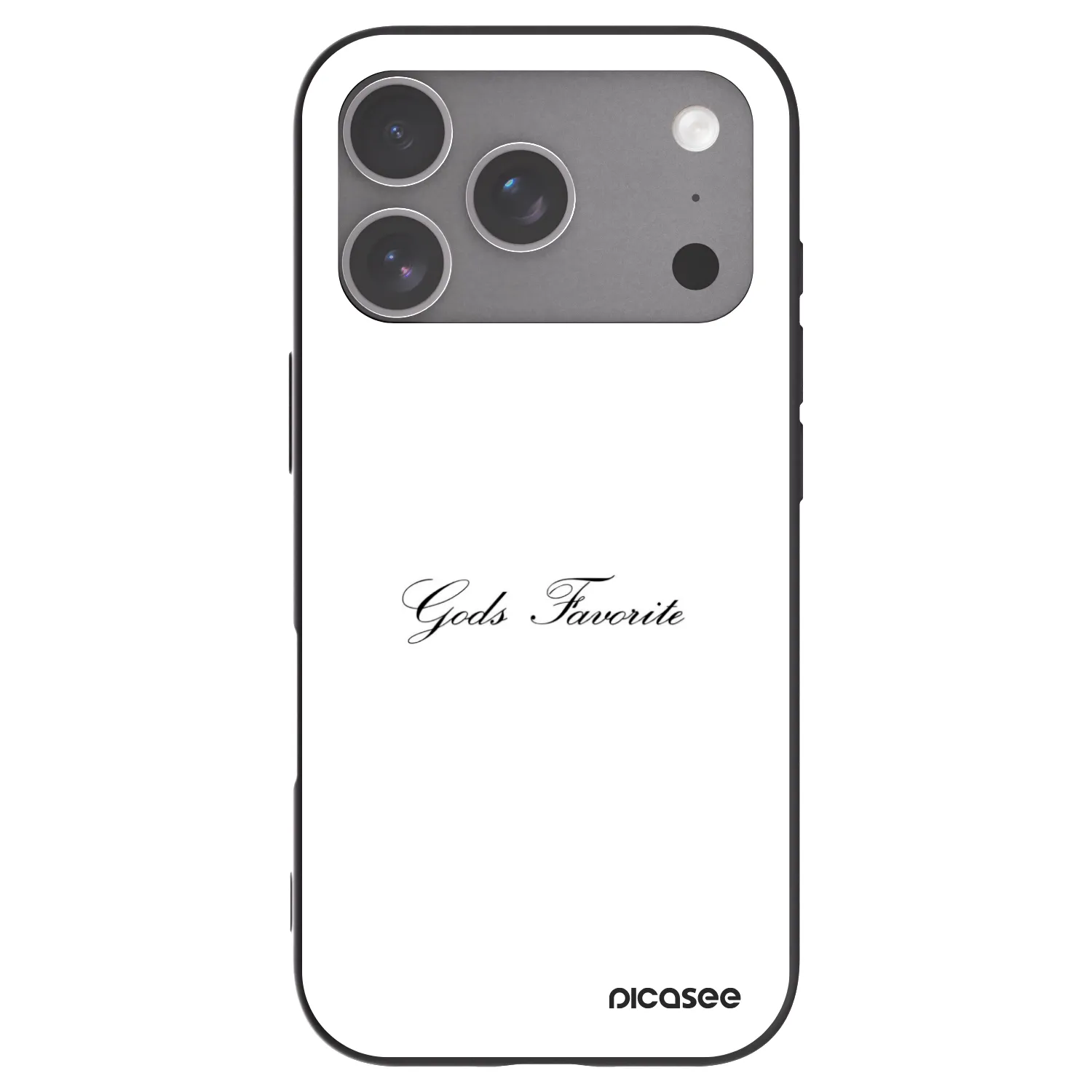 Picasee silikonski črni ovitek za Apple iPhone 18 Pro - Gods Favorite