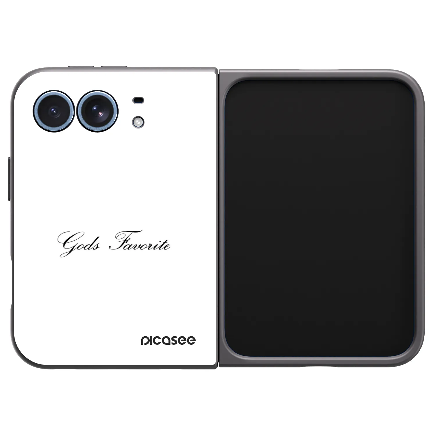 Picasee silikonski črni ovitek za Apple iPhone Duo - Gods Favorite