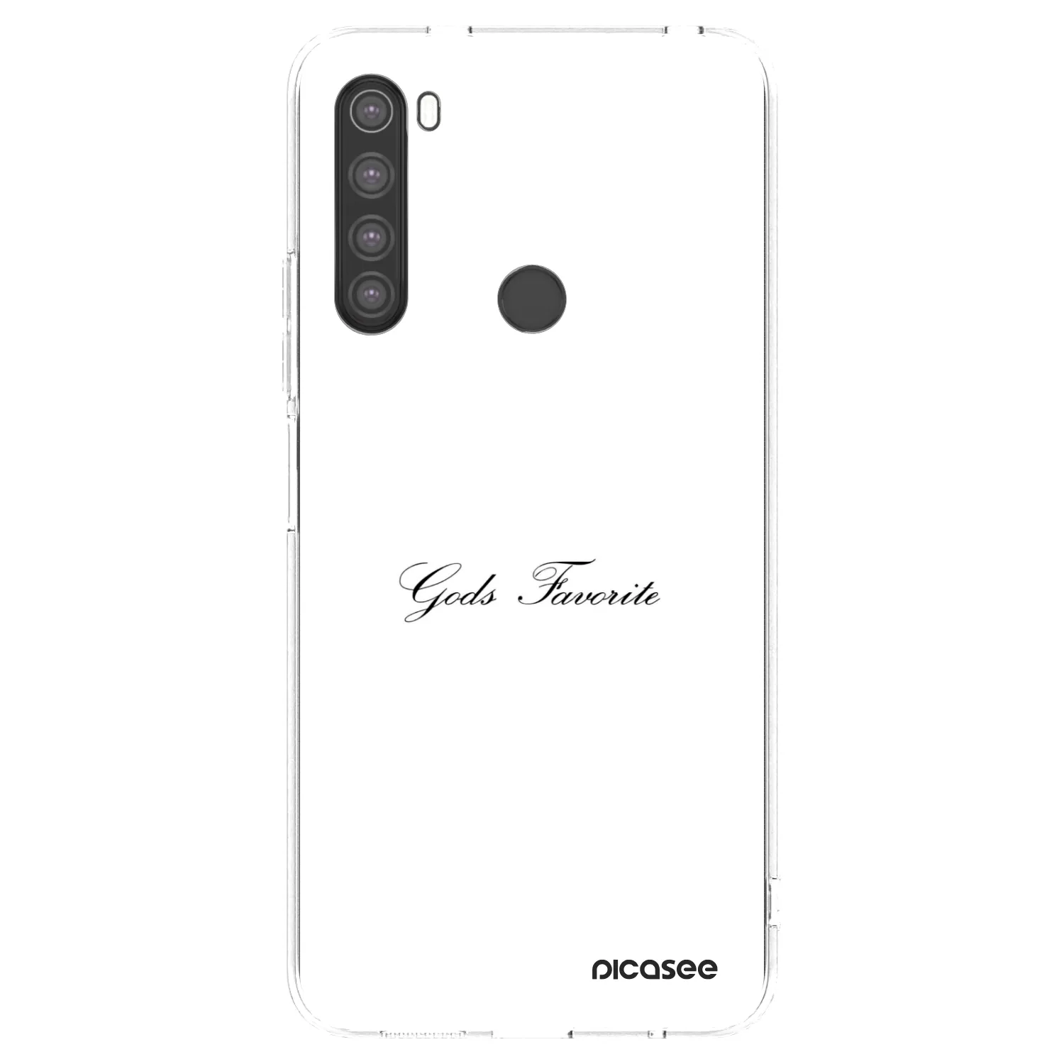 Picasee silikonski prozorni ovitek za Xiaomi Redmi Note 8 - Gods Favorite